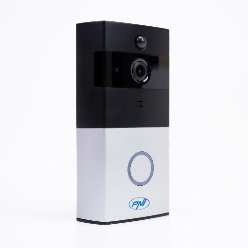 Pachet Interfon video inteligent PNI SafeHome PT710B WiFi HD, P2P si Sticky Pad Drapel - Img 2