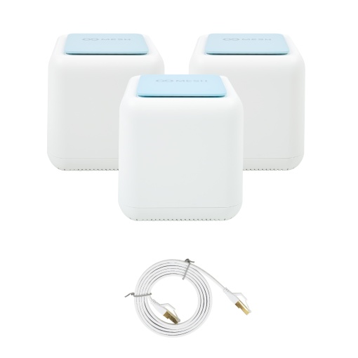 Pachet sistem Mesh Wi-Fi PNI GB1200 Gigabit si 1bc Cablu de retea plat S/STP CAT8 PNI U8015W 1.5m - Img 8
