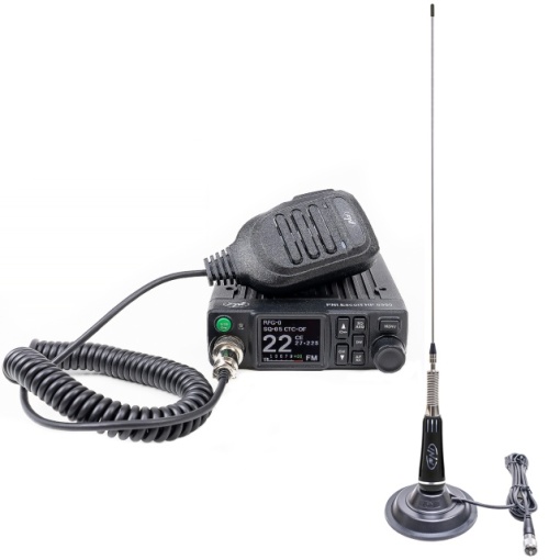 Pachet Statie radio CB PNI Escort HP 8900 ASQ, 12-24V + Antena CB PNI LED 2000 cu baza magnetica - Img 8