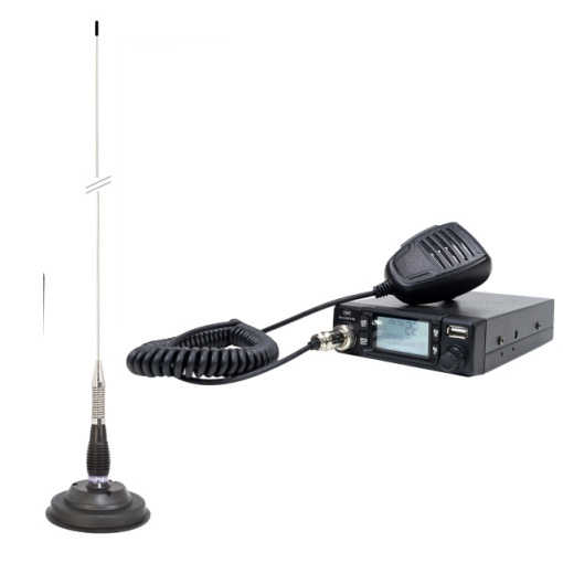 Pachet Statie radio CB PNI Escort HP 9700 USB si Antena CB PNI ML100 cu baza magnetica - Img 7