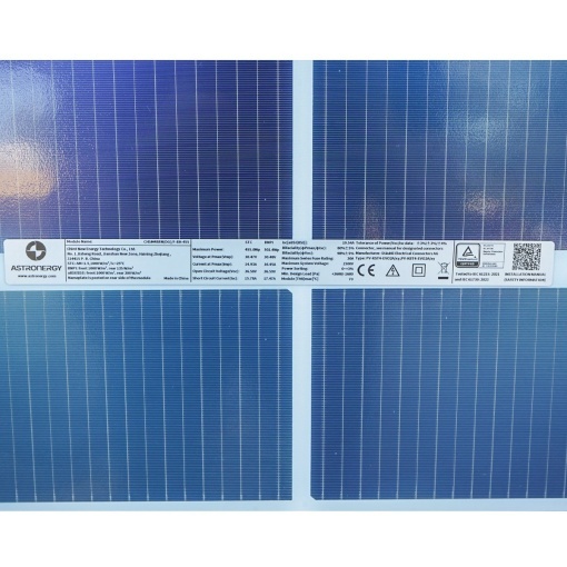 Panou solar bifacial 455W fotovoltaic monocristalin 1762x1134x30mm Astronergy - Img 6