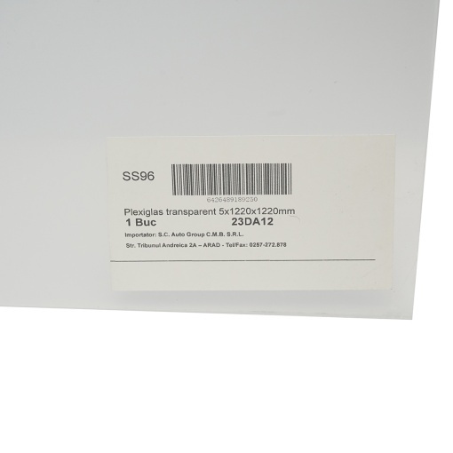 Placa plexiglas transparent 5x1220x1220mm - Img 2