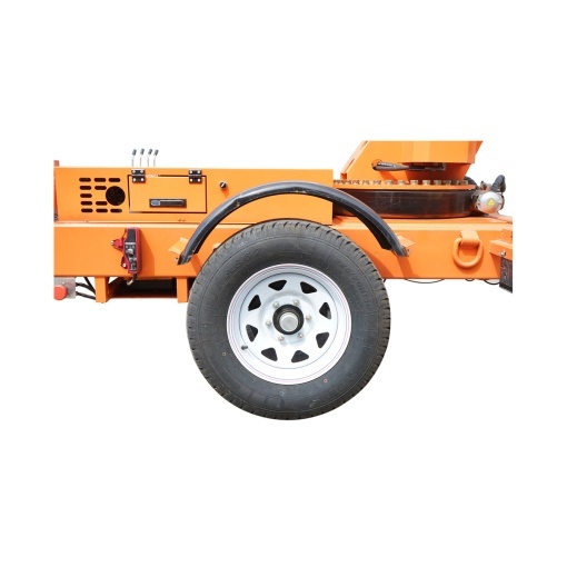 Platforma/nacela pentru lucru la inaltime tip remorca 16m, 200Kg cu telecomanda motor benzina THOR - Img 4