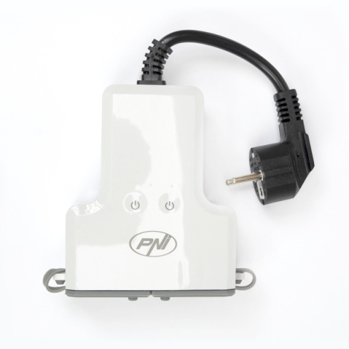 Priza inteligenta dubla de exterior PNI SafeHome PT840S WiFi comanda prin internet, aplicatie de mobil Tuya Smart, integrare in scenarii si automatizari smart cu alte produse compatibile Tuya, Alexa s - Img 8