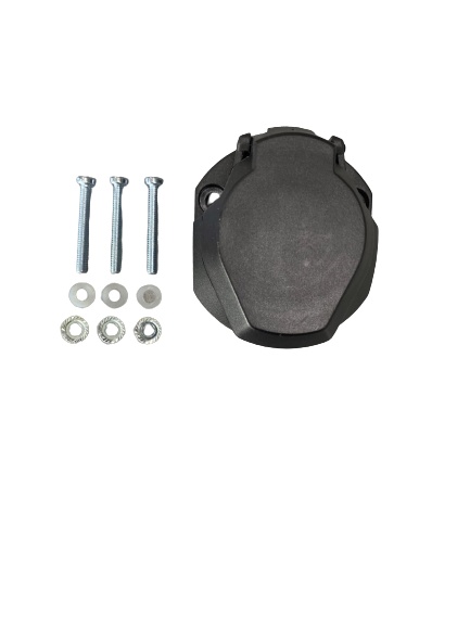 Priza PVC 7+1 pini, impermeabila, cu accesorii de montaj - Img 2