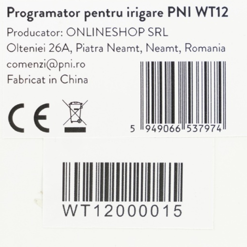 Programator pentru irigare PNI WT12, display LCD, racord 3/4, 2 iesiri, irigare automata si manuala, setare ora, durata si zile irigare - Img 8