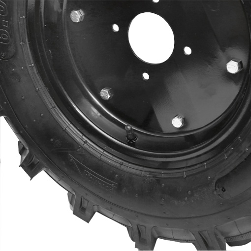 Roata completa 600/12 R1 10PR crampon cu janta neagra - Img 4