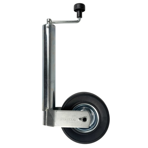 Roata de sprijin, capacitate 300 kg, teava Ø60 mm, roata 225x65 mm - Img 2