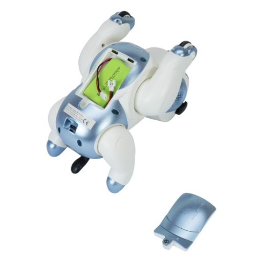Robot inteligent interactiv Robo Dog, control vocal, butoane tactile, alb-albastru, acumulator inclus 3.7V 350mAh - Img 8