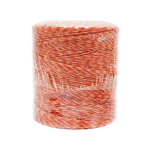 Rola fir portocaliu fi 2mm insertie metalica 6x0.15mm SS, rezistenta 8 Ohm/m, 500m gard electric Thor - Img 4