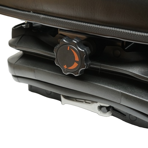 Scaun universal reglabil pentru tractor cu centura de siguranta, cotiere si suspensie mecanica 830x610mm - Img 6