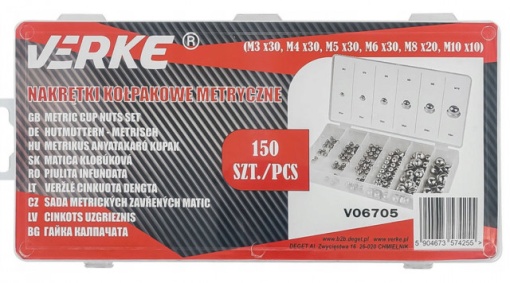 Set 150 buc Piulite cap bombat M3-M10 VERKE - Img 2