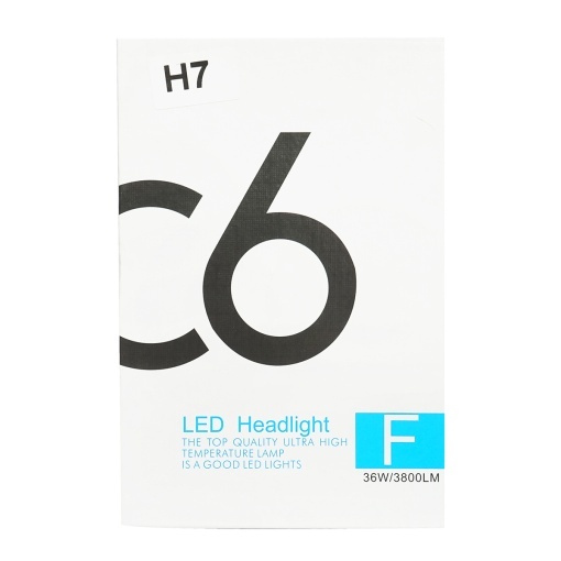 Set 2 becuri LED H7 36W/3800LM C6-H7, 12V, 6500K - Img 6