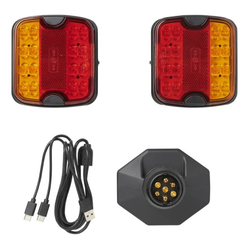 Set 2 lampi pentru remorca LED Wireless cu magnet (Bluetooth) 7-pin - Img 4