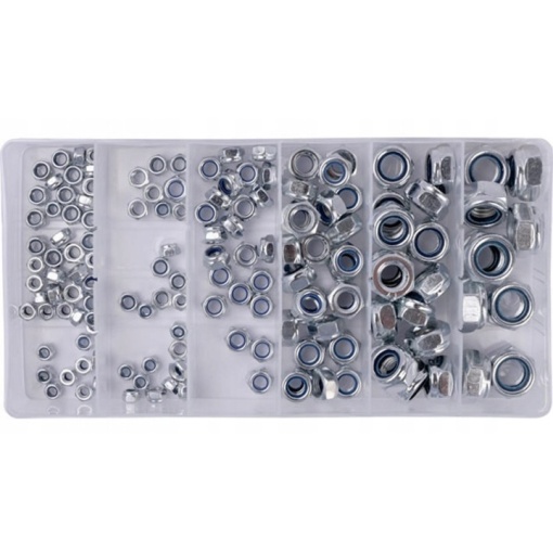Set piulite hexagonale din otel, 146 buc WAART - Img 2