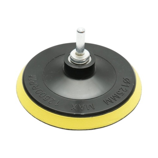Set suport disc slefuire 125mm Velcro, 5 discuri abrazive P80-P240, adaptor M14 pentru polizor unghiular si bormasina Breckner Germany - Img 2