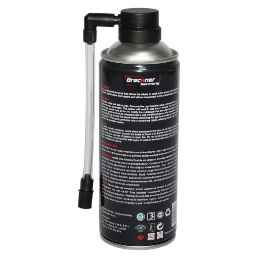 Spray umflat roti cu silicon reparat fisuri anvelopa Breckner Germany - Img 2
