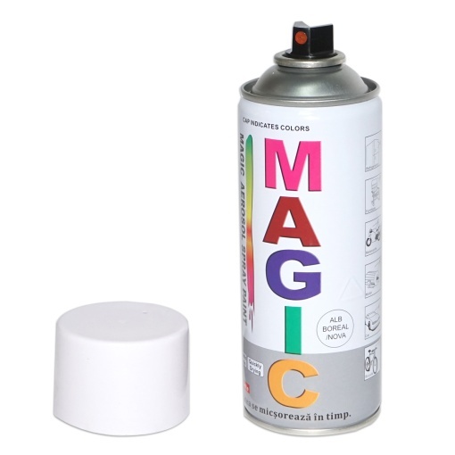 Spray vopsea Magic alb boreal - nova 450 ml - Img 2