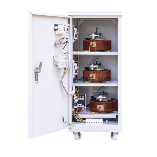 Stabilizator de tensiune trifazat PNI SVT-10K cu servomotor, 10000VA, 8000W, iesire 380V