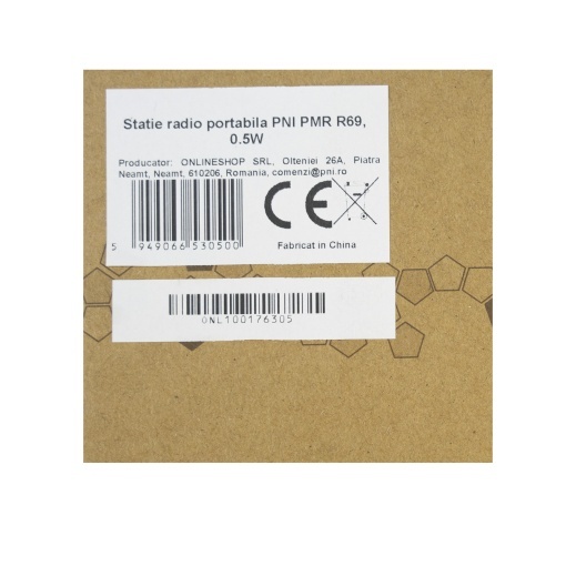 Statie radio portabila PNI PMR R69, 0.5W, Scan, TOT, BCL, Squelch, 16 canale PMR446, acumulator 2800mAh - Img 9