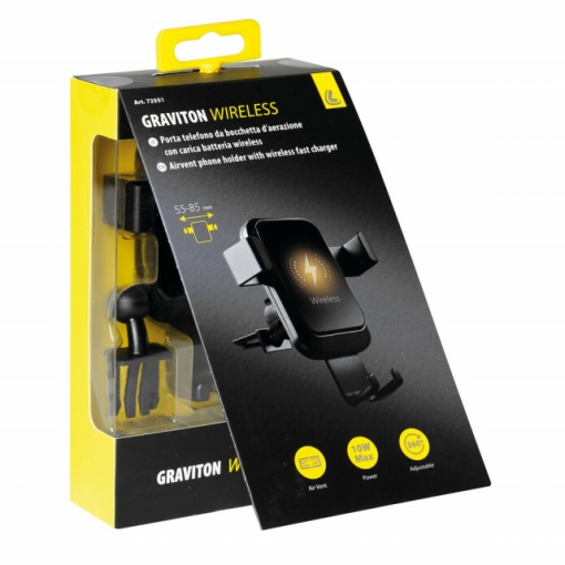 Suport auto grila ventilatie &amp; incarcator Wireless 10W - Img 7