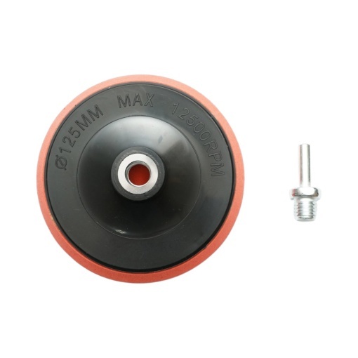Suport disc slefuire 125mm Velcro, adaptor M14 pentru polizor unghiular si bormasina Breckner Germany - Img 2