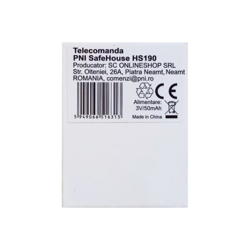 Telecomanda PNI SafeHouse HS190 pentru sisteme de alarma wireless, functii armare, dezarmare, armare partiala, alarma de panica - Img 7