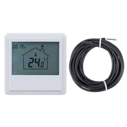 Termostat inteligent incastrabil PNI CT25PW WiFi, control prin internet, incalzire cu apa in pardoseala, actuatoare, pompe, centrala, aplicatie mobil Tuya Smart, integrare in scenarii smart cu alte pr - Img 3