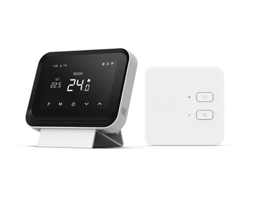 Termostat inteligent PNI CT45 fara fir, cu WiFi, control prin Internet, pentru centrale termice, APP TuyaSmart