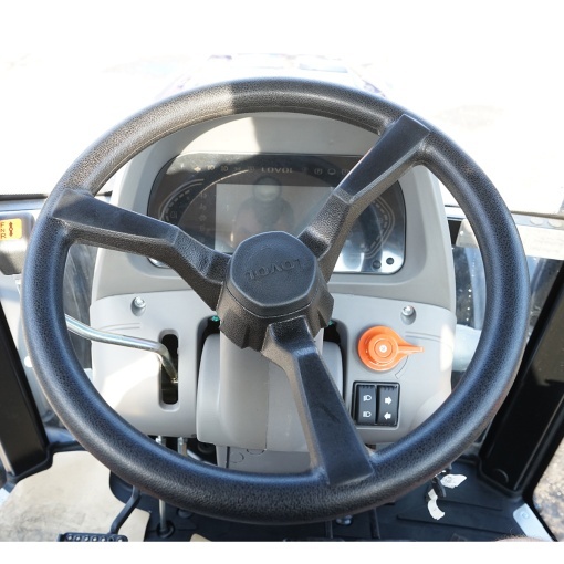 Tractor cu cabina 75HP 4x4 inmatriculabil, aer conditionat, motor Hyundai turbo DM02 LOVOL M754 - Img 12