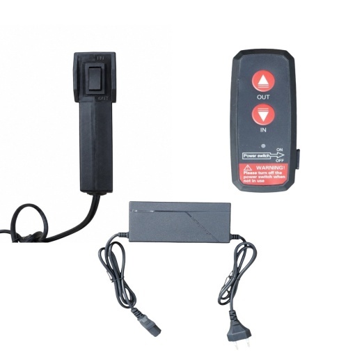 Transpalet manual 300kg cu ridicare electrica 12V, inaltime maxima 1.6m, telecomanda wireless - Img 19