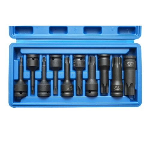 Trusa chei tubulare 1/2 de impact torx 10 piese Breckner Germany - Img 3