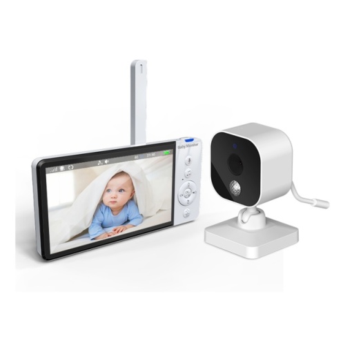 Video Baby Monitor PNI BM500 ecran 5 inch wireless 2.4 Ghz, senzor temperatura, VOX, vedere nocturna - Img 3