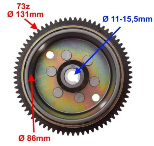 Volanta magnetou scuter Yamaha TZR 50 (F5WX 00 5YGZ) - Img 3