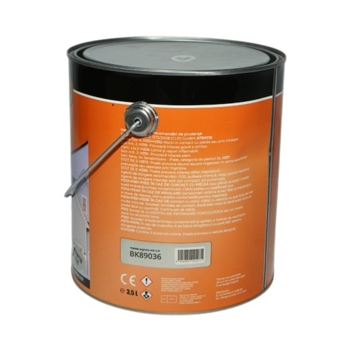 Vopsea email anticoroziva 3 in 1 argintiu 036 pe baza de solvent 3.5L, direct pe rugina, interior si exterior Breckner Germany - Img 3
