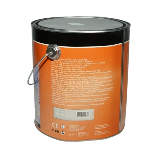 Vopsea email anticoroziva 3 in 1 gri platin D69 pe baza de solvent 3.5L, direct pe rugina, interior si exterior Breckner Germany - Img 3