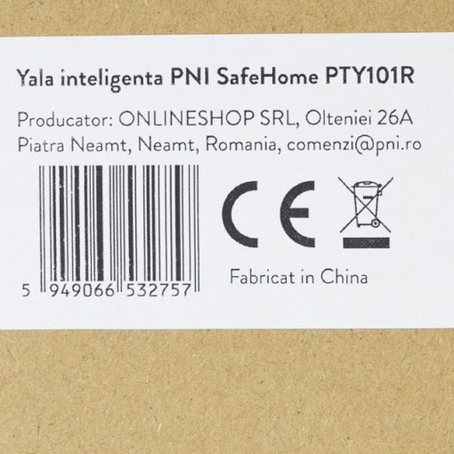 Yala inteligenta PNI SafeHome PTY101R, dreapta, acces cu amprenta, cod, card, cheie, aplicatie de mobil Tuya Smart - Img 8