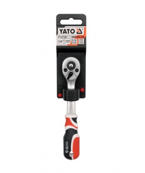 Antrenor cu clichet, prindere 1/4&quot;, 155 mm, Cr-V YATO - Img 3
