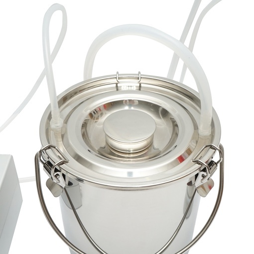 Aparat de muls 60W, 220V cu 1 post pentru vaci, bidon inox 5L - Img 4