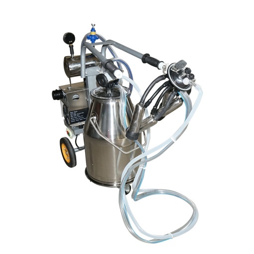 Aparat de muls vaci 1 post 650W, bidon inox 25L, grup de muls cu 4 mansoane, presiune vid 45-50 kPa, pulsatii 60-80 cpm - Img 2