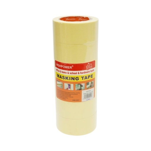 Banda adeziva mascare uz general 48mm x 36m din hartie galbena HighPower - Img 7