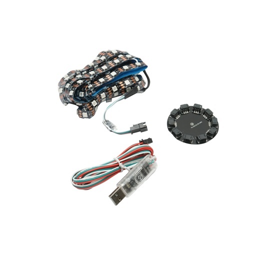 Banda LED model artificii 11x0.5+1x2m 5V, USB, bluetooth, control vocal, aplicatie RGB+IC Breckner Germany - Img 2
