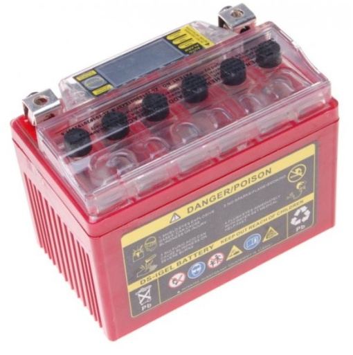 Baterie gel Scuter, Atv 4AH 12v (gel) cu display - Img 3