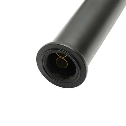 Baterie lavoar baie inalta Premium din cupru, pipa lunga, design rotund, monocomanda, negru mat, furtunuri incluse - Img 11