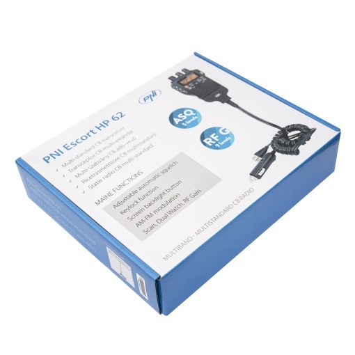Bax cu 10 bucati statie radio CB portabila PNI Escort HP 62, multi standard, 4W, 12V, AM-FM, ASQ reglabil pe 5 niveluri, RF Gain pe 9 niveluri, Dual Watch, Scan, Lock - Img 11