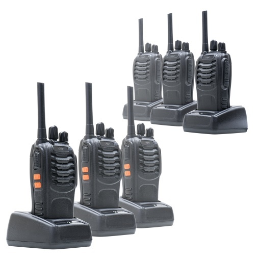 Bax cu 8 bucati kit 6 statii radio portabile PNI PMR R40 PRO acumulatori, incarcatoare si casti incluse - Img 3