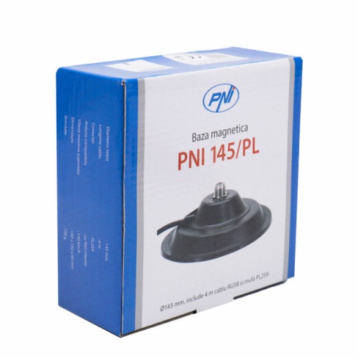 Baza magnetica PNI 145/PL 145mm contine cablu 4m si mufa PL259 - Img 7