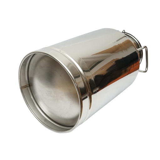 Bidon de inox pentru lapte cu capac 40L aparat de muls vaci Breckner Germany - Img 3