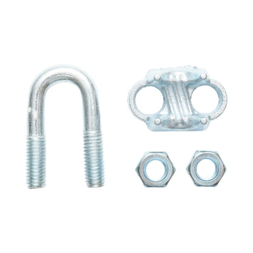 Brida zincata DIN 741-19 pentru cablu de 19 mm Breckner Germany - Img 2