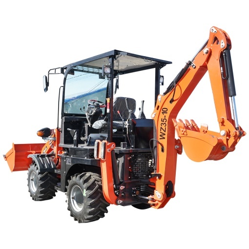 Buldoexcavator 3,5T, motor diesel 50CP, 2400RPM, 5600x1680x2730mm - Img 3